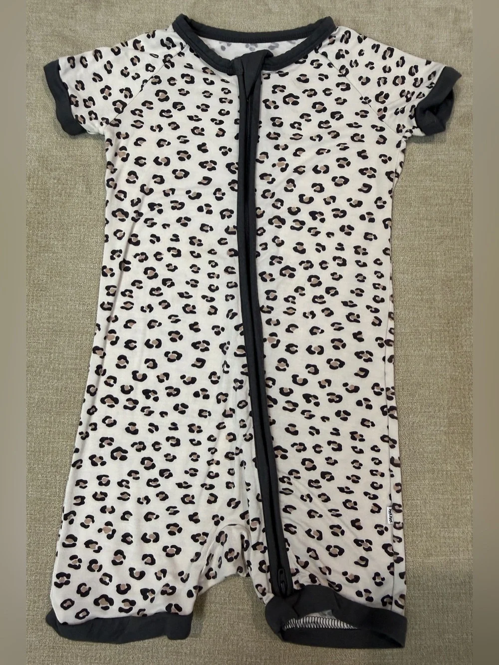 Little Sleepies Luxe Leopard Shorty Zippy 18-24 Months
